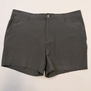 Faherty All Day Shorts Mens 40 Gray 5 Inseam Chino Quick Dry Stretch Casual